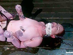 Sexy Sarah Gets Fucked Hard In Brutal Bondage With Nerve Racking Breath Play - Kink
