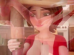 Passionate mature beauty yearns for deep climax in her eager body in animation - Hot 3d stap fantasy