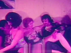 Interracial Group Sex on a Large Bed (1970s Vintage)