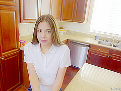 naughty teen in short skirt punished