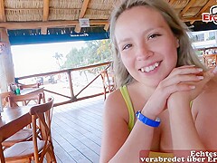 HOLIDAY teen 18+ PICK UP DATE - german tourist fuck teen 18+ in public pov