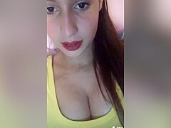 Italian Girl Showing Her Cleavage