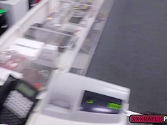 Samantha Parker fucks in the pawnshop