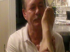 Stocking Toe Sucking