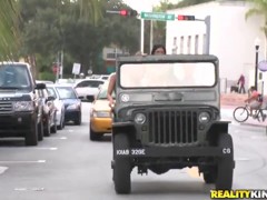 Hot babes in uniforms getting naked and wild with random guys