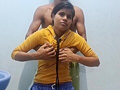 Horny 18 Year Old Indian College Girl Fucked Raw