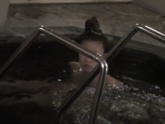 Japan doll swimming in the pool after a hot sauna nri065 00