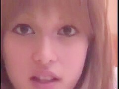 Blonde Asian angel gets her bushy slit pleased