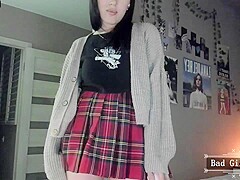 Busty and booty super hot petite skinny teen
