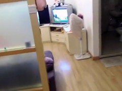 Young amateur Chinese homemade having sex on the sofa