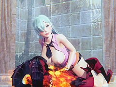 Elizabeth Liones And Demon Fucks Cowgirl Position - 3d Hentai And Hentai 3d
