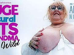 74 Year Old Masturbating, Huge Tits Granny Alicia Noble Climaxes When She's Alone And Horny