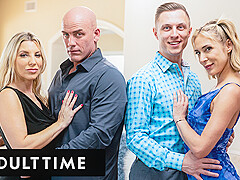 ADULT TIME - Horny Swingers Ashley Fires and Aiden Ashley Swap Husbands! FULL SWAP FOURSOME ORGY!