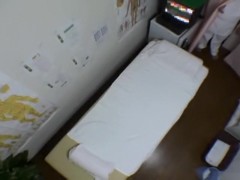 Japanese teen fingered hard in spy cam massage video