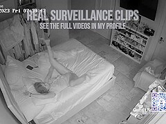 Hidden camera above the bed
