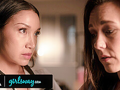 GIRLSWAY - Doctor Vicki Chase KNOWS How To Keep Nurse Sinn Sage's Mouth Busy From Telling Secrets