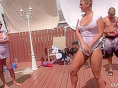 College Co- Ed Wet Tee-shirt Contest