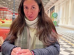 Casting In A Public Toilet Of Shopping Mall