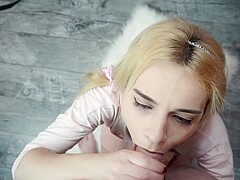 Girl In Pink Skirt Suck Cock And Ruin Cumshot