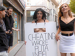 Cheating Wife'S Big Hot Ass Shamed Fully Naked In Public Display - PublicDisgrace