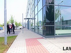 LAW4k. Gentle mouth and shaved pussy of Cindy Shine are used by bad guards