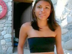 Perfect tiny Asian girl is having her first video action