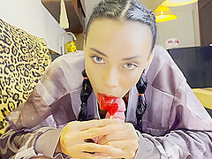 This Cock Tastes Delicious, Just Like My Lollypop