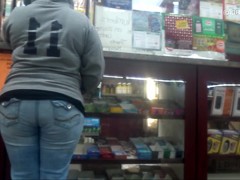 Candid Whooty Wedgie Jeans