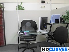 Office fling with curvy Ryan Smiles