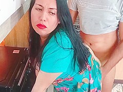 Fucking My Stepmothers Delicious Pussy In The Kitchen