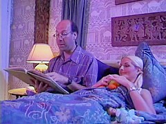 Blonde nympho banged by her stepdaddy