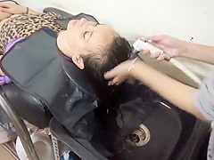 Relaxing Shampoo And Head Massage For Long Hair