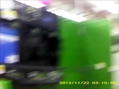 fat black see thru booty in store, crotch wedgie