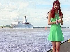 18+ Interview And Strip In The Field