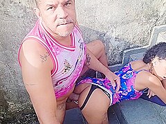 Fodendo Cu Da Minha Enteada Na Escada With Amador Brasil