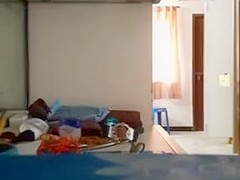Tamil aunty saree change