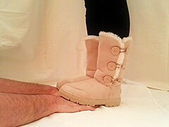 Hand trampling crushing stomping 07 boots