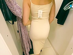 Talking, Shopping, Picking Out A Dress For A Russian Hottie