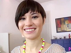 Michelle Butt And Michelle Barrett - Hot Short Haired Brunette Michelle B Gets Butt Fucked & Atm Cre