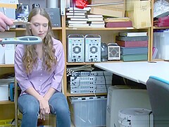 Horny Officer fucks hard teen Izzy Lushs wet pussy in missionary