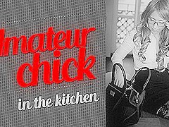 Amateur Chick In The Kitchen - Whipped Cream And Dildos