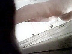 wife in the bathroom doing somr stuff