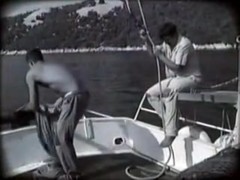 Two fishermen are fucking a siren