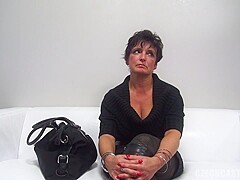 casting milf with big tits and Fat Pussy