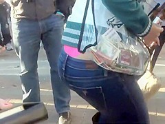 Thong slip and a perfect ass