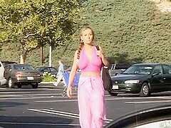 Busty Slut Strips Then Sucks And Takes Dudes Massive Dick On Couch