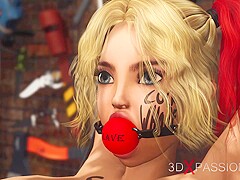 Hardcore sex in the basement! Sheriff plays with a teen 18+ blonde