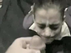 Legal Age Teenager gf gives a priceless bj to his super-sized dong