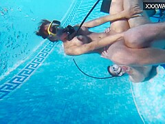 Polina Rucheyok Gets Fucked Hard In Her Mouth Underwater
