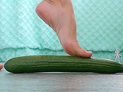 Cucumber Crush to satisfy your Foot Fetish